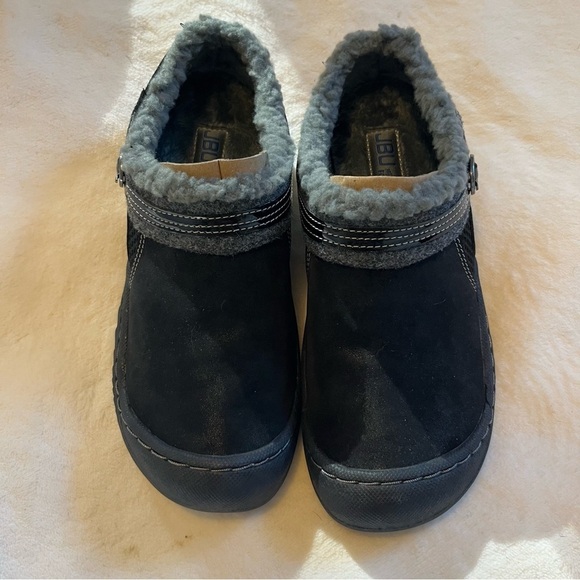 JBU Ginger Faux Shearling Lined Slip On Casual Mules 6 - Picture 3 of 9